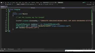 C# IronPDF Library Crash Course to Convert HTML and CSS Template to PDF in .NET