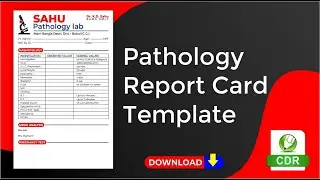 Pathology report card template free download | pathology report card template cdr file