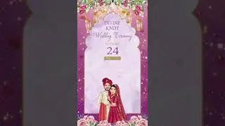 Animated Caricature Wedding Invitation Video | Indian Wedding Invitation Video | VG-2079
