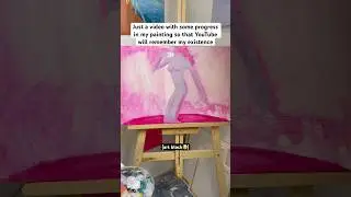 Sorry for the 17 days of disappearing🫣 #stillhere #artblock #artist #block #art #painting #pink