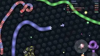 BIGGEST Snake in Slither.io EVER!!!
