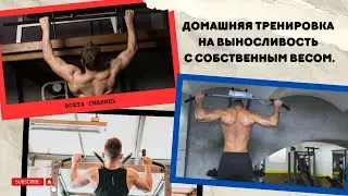 Домашняя тренировка на ВЫНОСЛИВОСТЬ с СОБСТВЕННЫМ весом.