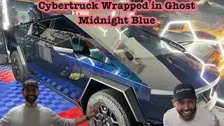 Cybertruck Transformed! Firmamentwrapz midnight ghost blue