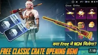 New Clasic Create Opening BGMI / Free M24 In Clasic Create Opening BGMI
