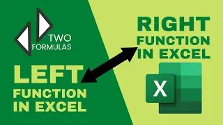 Left & right function in excel | Extract letters from cell in excel