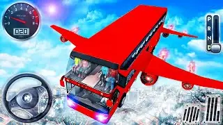Flying Bus Driving 3D - Real Air Coach Driver Simulator - Android GamePlay FHD