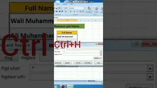 How to remove last name in excel #exceltech #excelformula #swittech