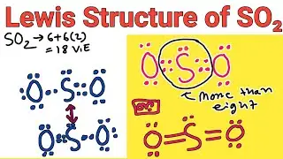 Lewis structure of SO2 (Sulfur dioxide)