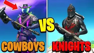 I hosted a KNIGHTS vs COWBOYS Fashion Show in Fortnite... (BEST WILD WEST AND MEDIEVAL SKIN COMBOS)