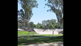 Bike slalom exercise at Melbourne Garden