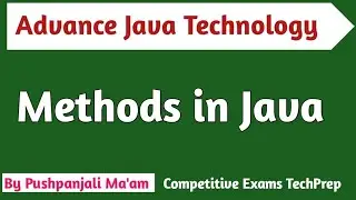 Lec -1.9 Methods in Advance Java Technology in Hindi || Advanced Java | BCA