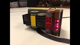 Is This The Smallest Lego Robot?  A Lego RCX Line Follower!