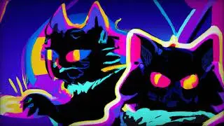 Retrowave Dancing, Synthwave, Electronic Music Dance Party