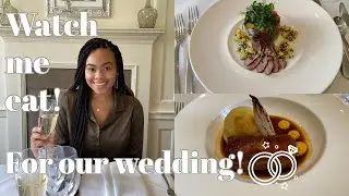 Our Wedding Menu Food Tasting