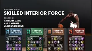 RARE BUILD - SKILLED INTERIOR FORCE NBA2K22 NEXT GEN! BEST BIG MAN PF BUILD W/ HOF POSTERIZER
