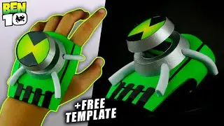 How To Make BEN 10 Omniverse Ultimatrix Omnitrix +FREE TEMPLATE | Easy DIY Alien Watch for Cosplay