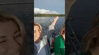 Плывем на остров Сосновец #анири #карелия #сосновец #онежскоеозеро