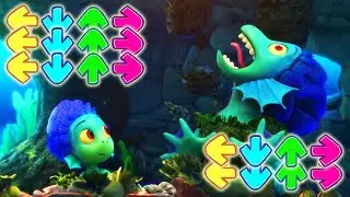 Sea Monster Luca vs Parents in Friday Night Funkin - Luca 2021 but it's Friday Night Funkin