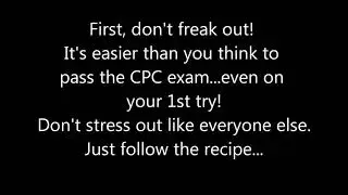 How To Pass CPC Exam 2019