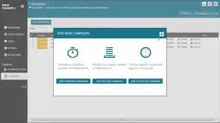 9.  Overview of the campaigns in Mass Planner 2