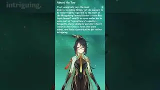 Xianyun talks about HuTao | Genshin Impact 