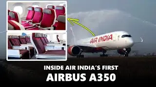 Discover luxurious Air India's premier Airbus A350-900 boasting lavish suites and fully-flat beds