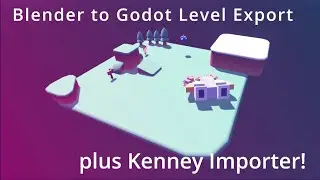 Blender to Godot Level Exporter + Kenney Assets Importer!