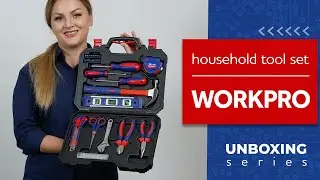 WorkPro Tool Set for Household Fixes - WP W009014WE [UNBOXING]