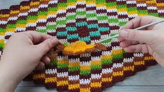 I'm knitting a rug from the leftovers, I can't stop!