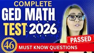 Pass the GED MATH Test:  Full 46-Questions like the Real Test