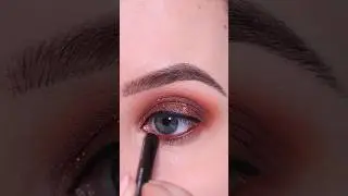 Bronze Glitter Eyelook using Drugstore makeup #shorts