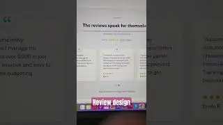 Review design section for mobile app landing page. #figma #figmatutorial