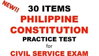 Philippine Constitution Practice Test 2025 | Civil Service Exam Reviewer