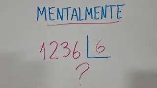 Dividir 1236 entre 6. Dividir por 6 MUY FÁCIL 