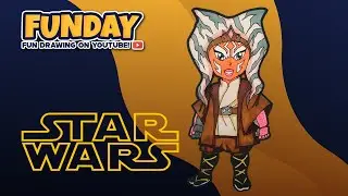 How to Draw AHSOKA TANO! Star Wars!