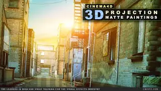 cmiVFX C4D 3D Matte Painting Projections