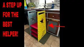 DIY home made step stool for children