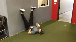 Feet on Wall Breathing