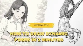 How to draw dynamic poses in 2 minutes (personal style)