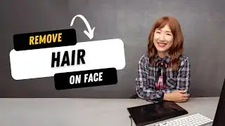 How to remove hair from a subject's face in Photoshop