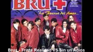 Bru+   Triste Realidad VS Sin Un Adios  (Mixer Dj AguzzTin 2014)