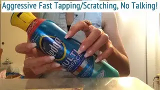 ASMR * Aggressive Fast Tapping & Scratching * Different Materials/Textures * No Talking * ASMRVilla