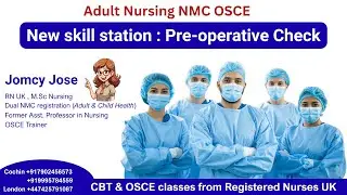 Pre-Operative Check Explained | Adult Nursing OSCE NEW Station | Feb 2026 Update | Learn with Jomcy