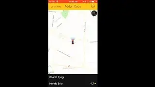 Addon Cab Taxi Booking App Demonstration - Driver Side