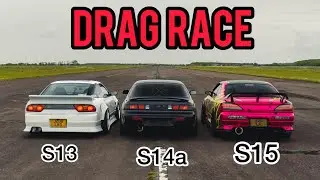 RACING MY 600HP S15 VS 640HP S14A & 530HP S13! **JDM DRAG RACE** 😈