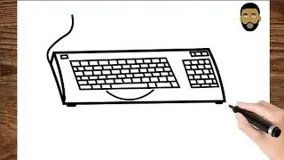 How to draw a keyboard. ( Computer keyboard)