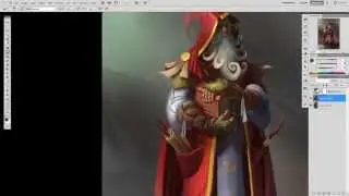 Digital art: Mage character painting
