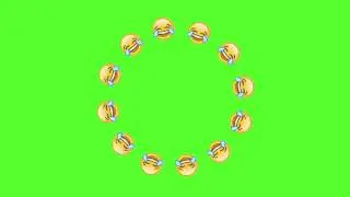 Spinning Emojis - Green Screen