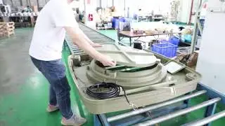The assembly work for JH30Ap side discharge air cooler