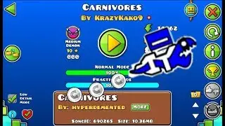 [ALL COINS] GD| Demon Levels: Carnivores by KrazyKako9